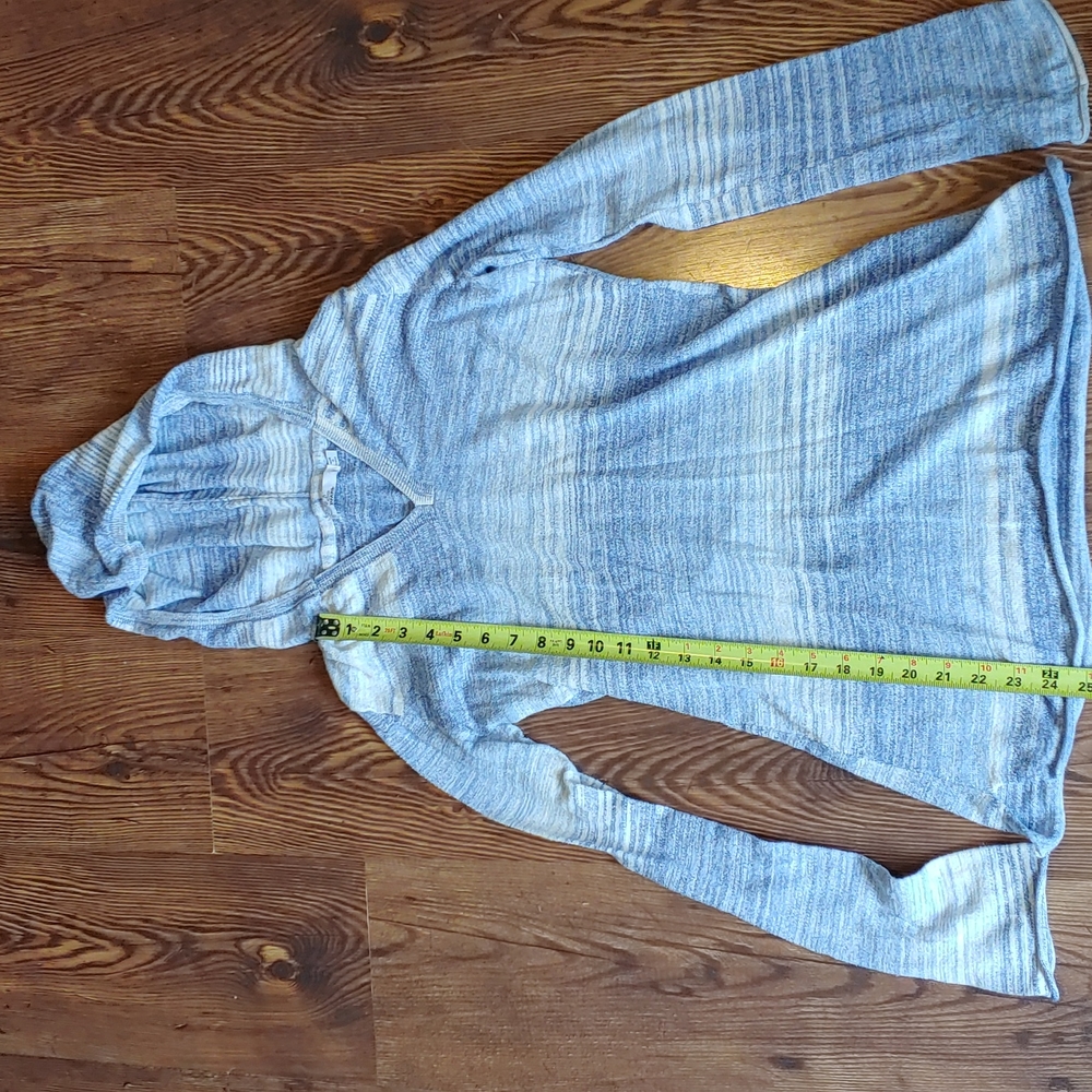 Prana light weight sweater hoodie size medium blue